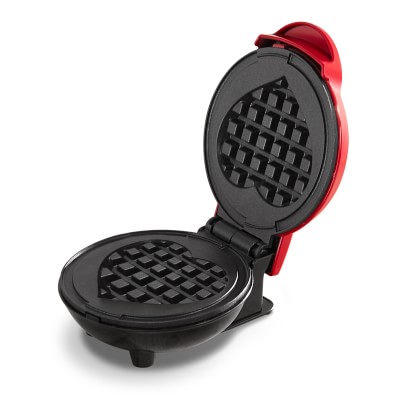 Dash Mini Heart Waffle Maker in Red | Williams Sonoma