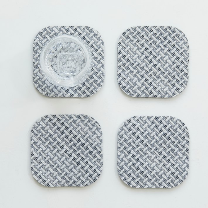 Chilewich Amalfi Coasters, Set of 4 Williams Sonoma CA Williams Sonoma