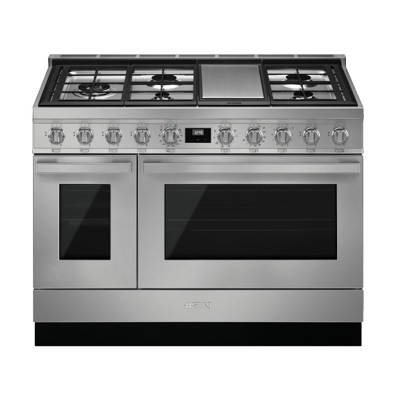 Smeg Portofino DualFuel Range, 48" Williams Sonoma