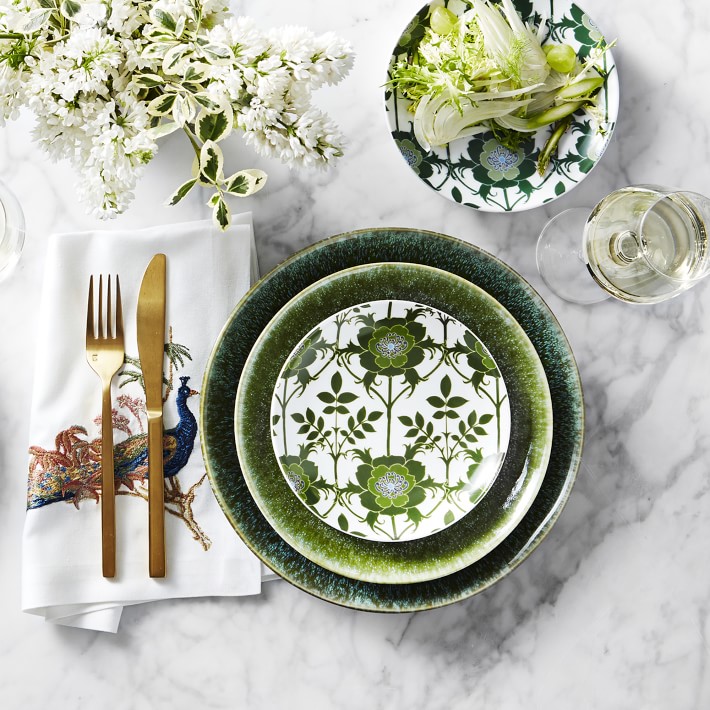 Cyprus Reactive Glaze Dinner Plates Williams Sonoma