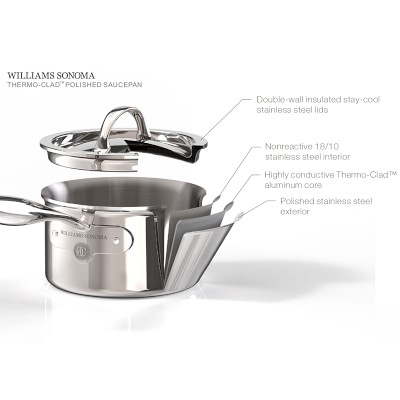 ウィリアムズソノマ ステンレス製 ソースパン Williams-Sonoma