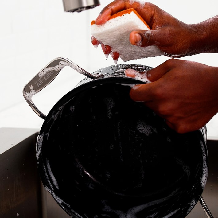 AllClad Simply Strain Nonstick Multipot with Strainer Lid, 6Qt