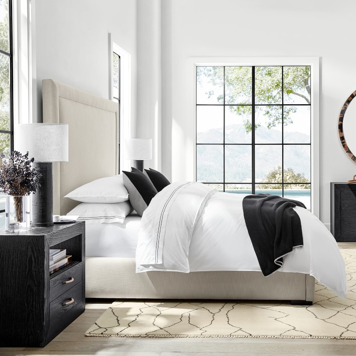 Chambers® Italian Percale Duvet Cover & Shams Williams Sonoma