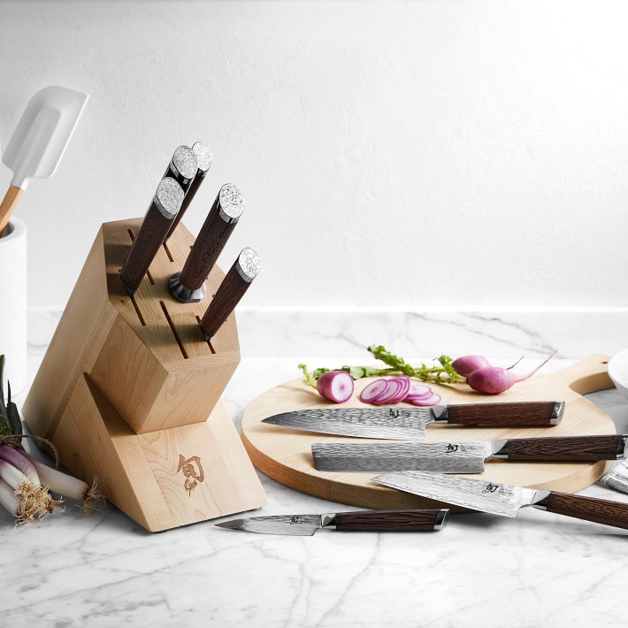 Shun Fuji 7Piece Knife Block Set Williams Sonoma