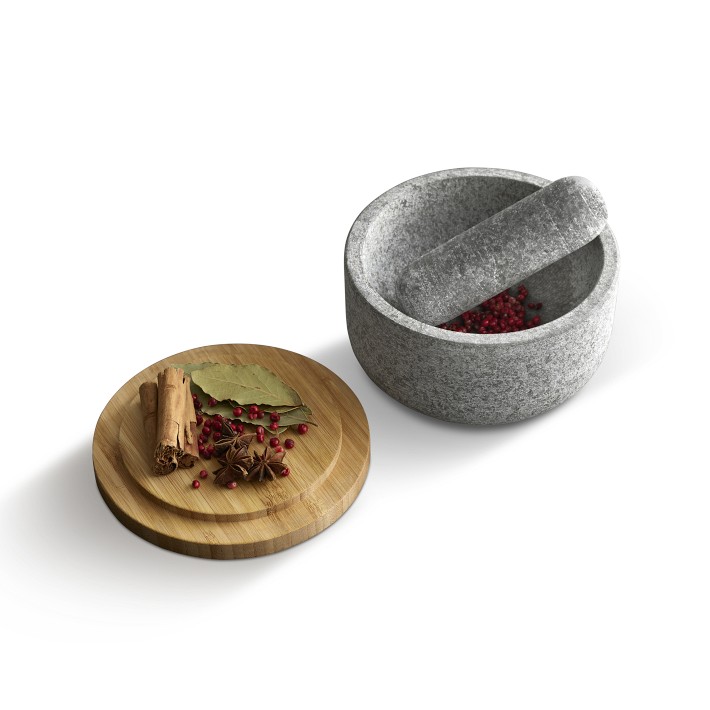 Joseph Joseph Dash Pestle & Mortar with Bamboo Lid Williams Sonoma