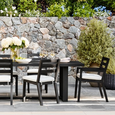 Ojai Outdoor Metal Dining Table | Williams Sonoma