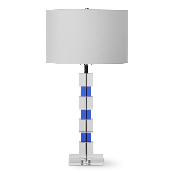 blue crystal table lamp