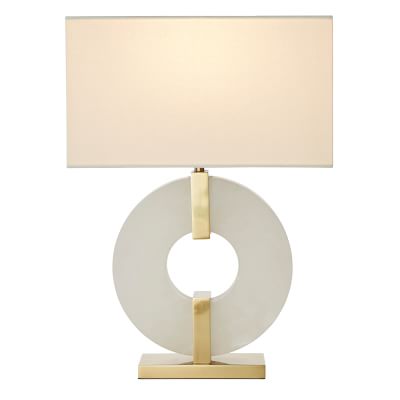 brass ring table lamp