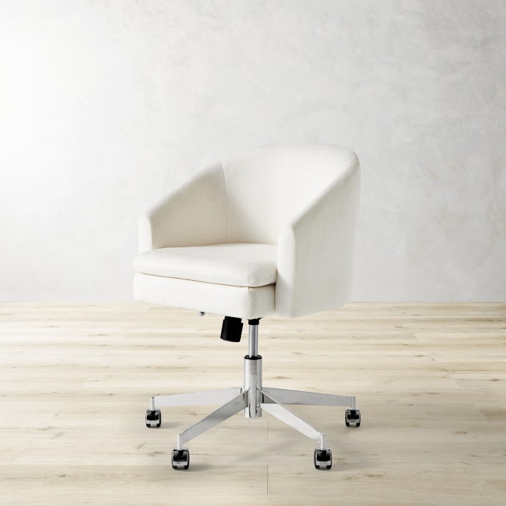 Chestnut Swivel Desk Chair Williams Sonoma