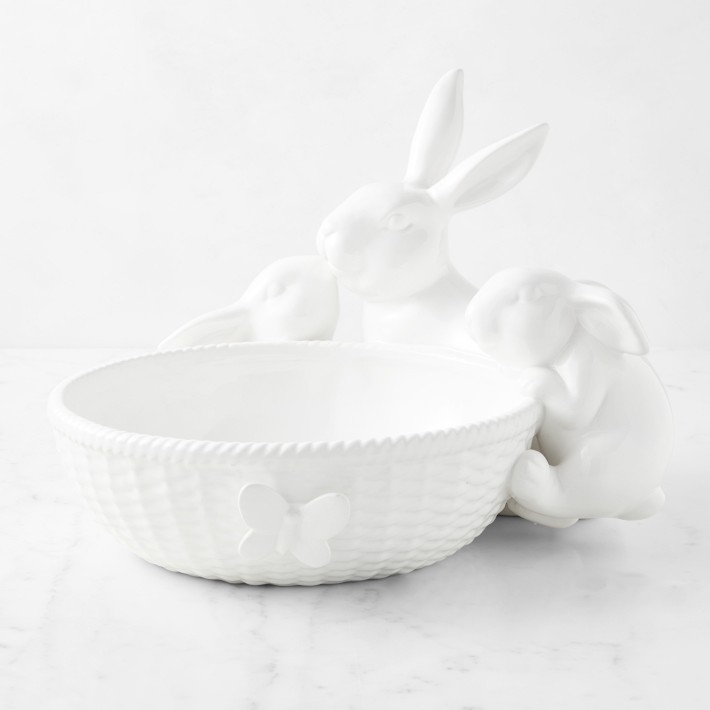 Sculptural Bunny Family Serving + Salad Bowl Williams Sonoma