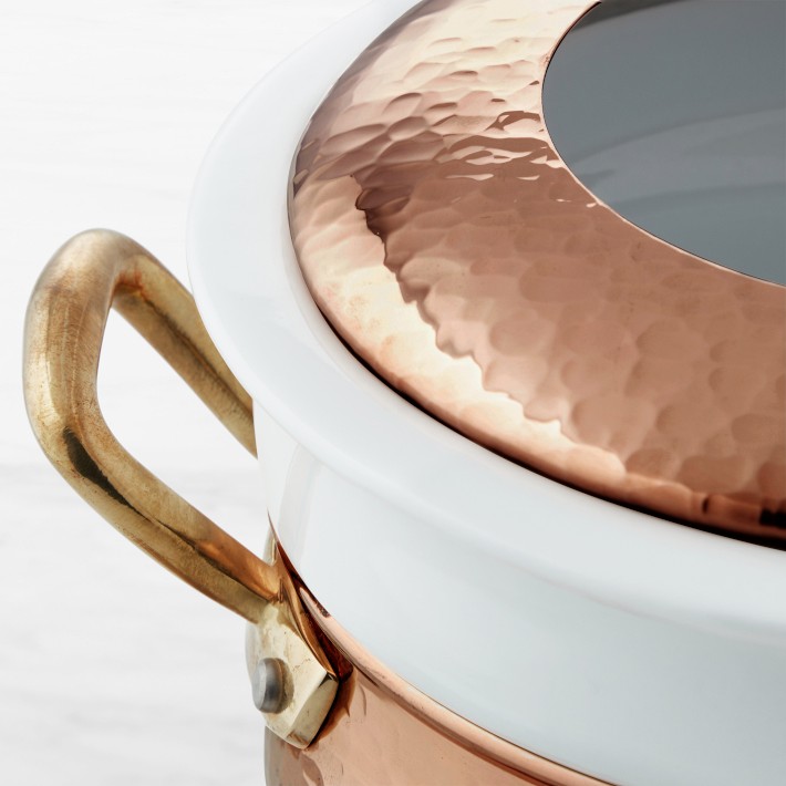 Ruffoni Historia Hammered Copper Fondue Pot Williams Sonoma