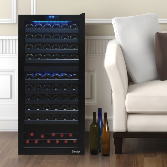 Vinotemp 110 Bottle Dual-Zone Touch Screen Wine Cooler | Williams Sonoma