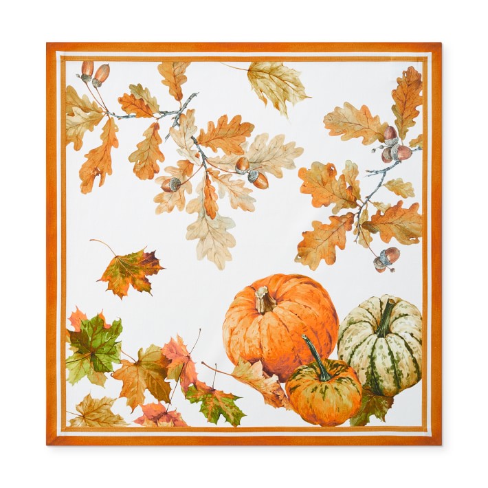 Heirloom Pumpkin Cloth Napkins - Set of 4 | Williams Sonoma