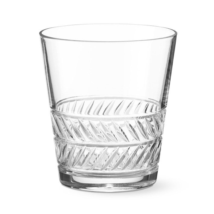 Palm Cut Double OldFashioned Glasses, Set of 4 Williams Sonoma