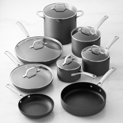 Calphalon Classic Aqua Hard Anodized Nonstick 14-Piece Cookware Set ...