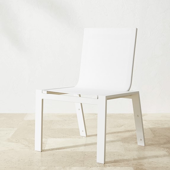 Santa Barbara White Metal Dining Table & Dining Chairs | Williams Sonoma
