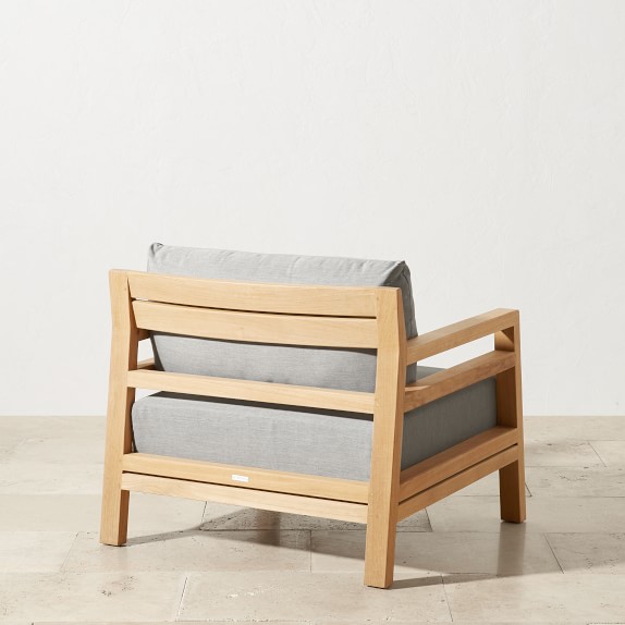 Santa Cruz Teak Club Chair Williams Sonoma