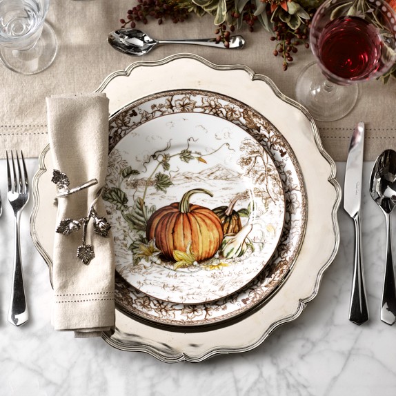 Plymouth Pumpkin Dinnerware Collection + Place Setting | Williams Sonoma