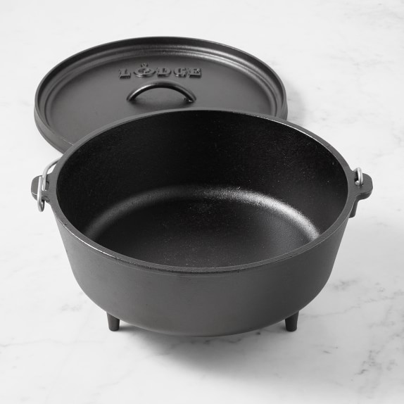 Lodge CastIron Camping Dutch Oven Williams Sonoma