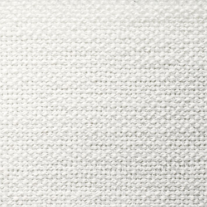 Fabric By The Yard, Performance Slub Weave, White Williams Sonoma