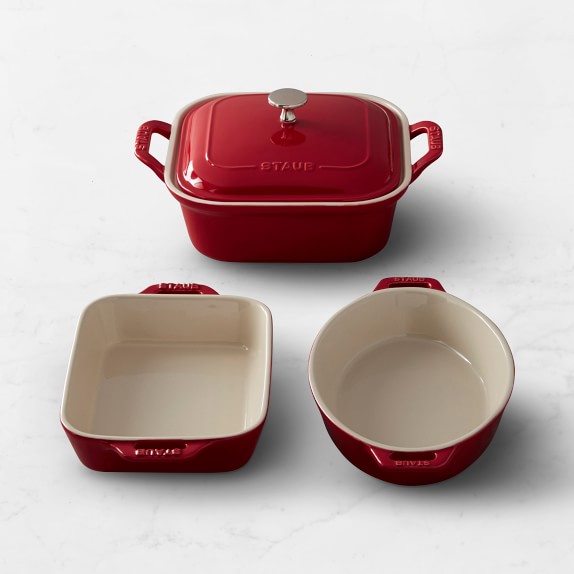 Staub Ceramic Stoneware 4Piece Bakeware Set Williams Sonoma