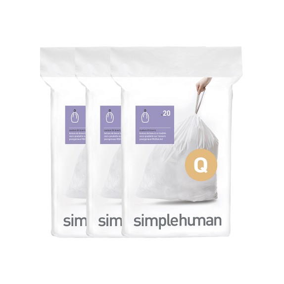 simplehuman™ (Q) Custom Fit Trash Can Liners Williams Sonoma