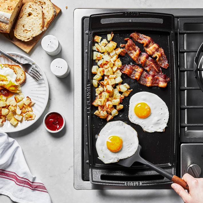 Staub Cast-Iron Double Burner Griddle Pan | Williams Sonoma