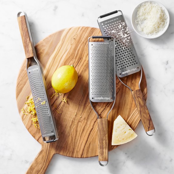 Microplane® Master Series OlivewoodHandled Paddle Grater Williams Sonoma