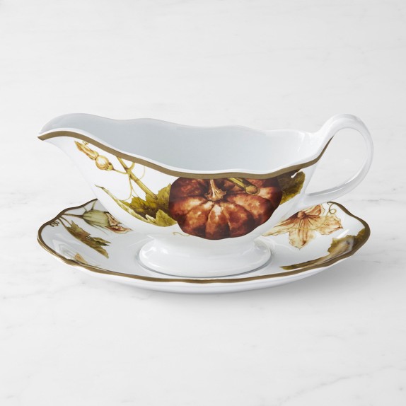 Botanical Pumpkin Gravy Boat Williams Sonoma