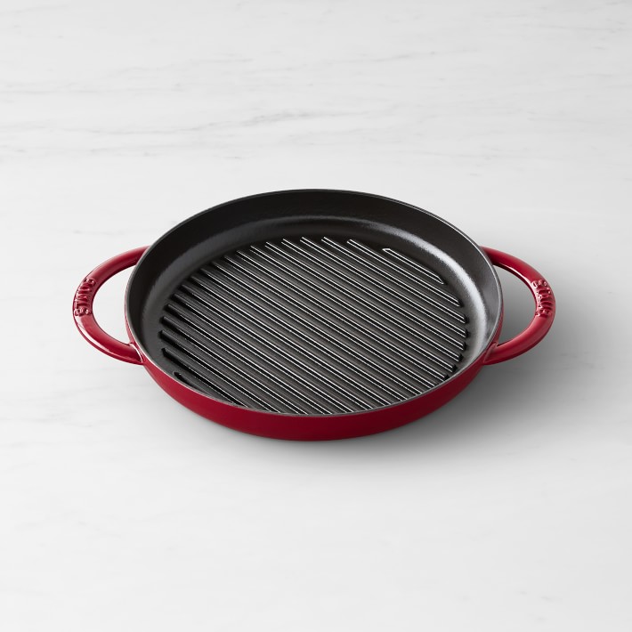 Siden Sprout bølge Staub Cast-Iron 10" Pure Grill Pan | Williams Sonoma