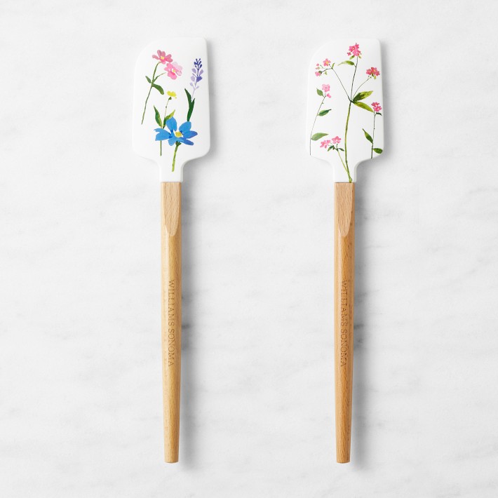 Williams Sonoma Pressed Flower FSC® Wood Spatulas Williams Sonoma