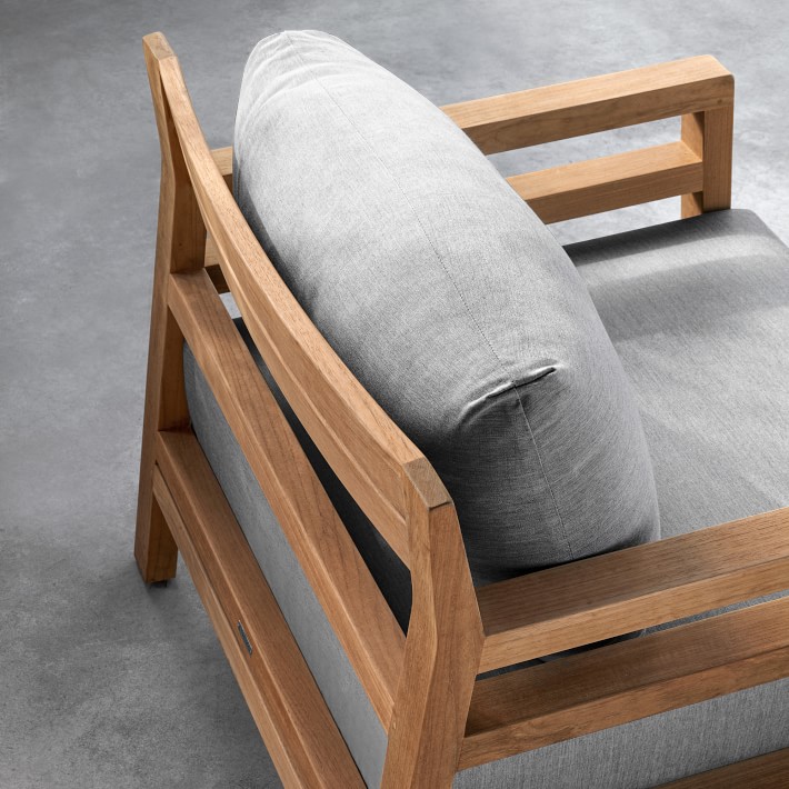 Santa Cruz Teak Club Chair Williams Sonoma