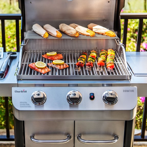 Charbroil Signature Series 3-Burner Cabinet Gas Grill | Williams Sonoma