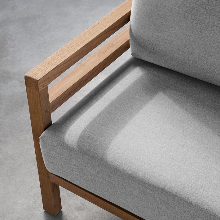 Santa Cruz Teak Club Chair Williams Sonoma