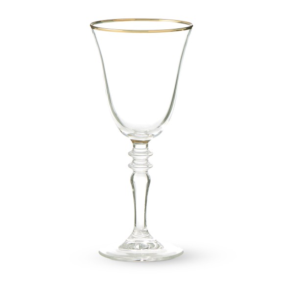 Gold Rim Wine Glasses Set Of 4 Williams Sonoma