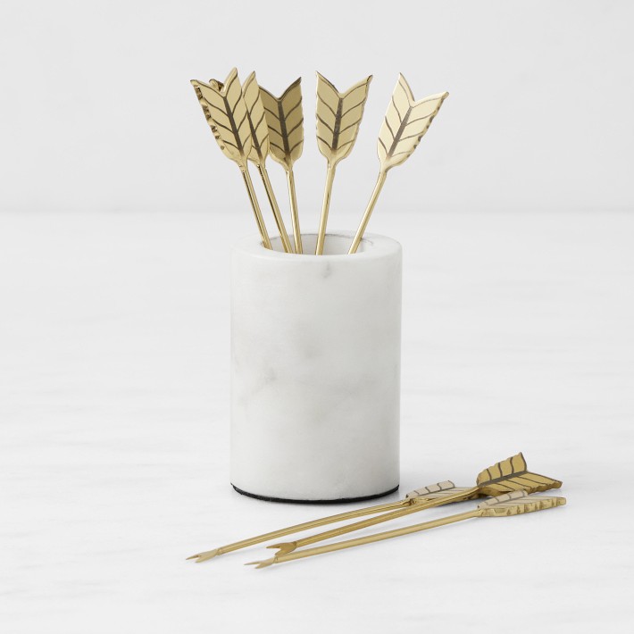 Gold Arrow Charcuterie Picks, Set of 8