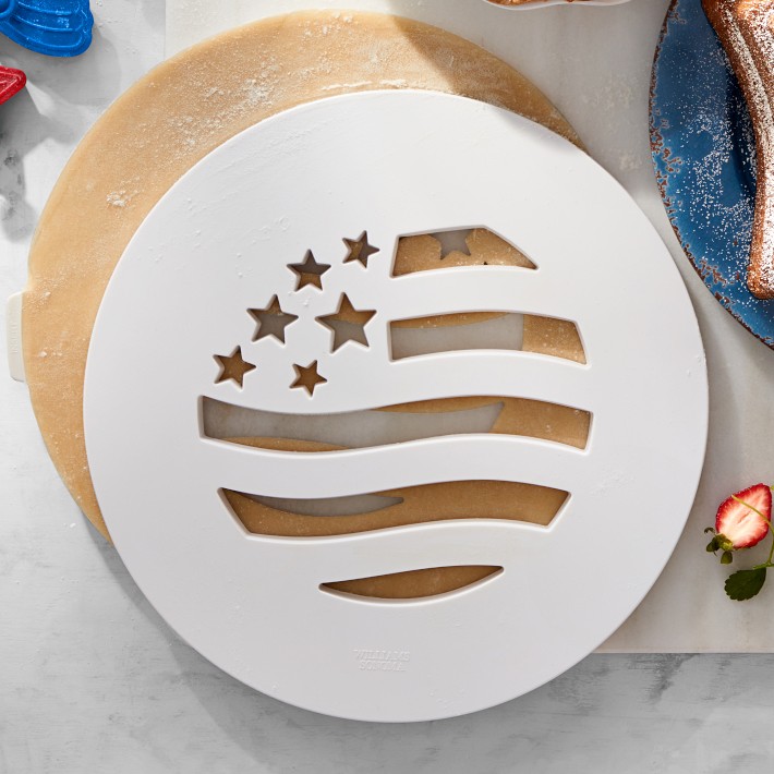 Williams Sonoma American Flag Lattice Pie Top Cutter Williams Sonoma