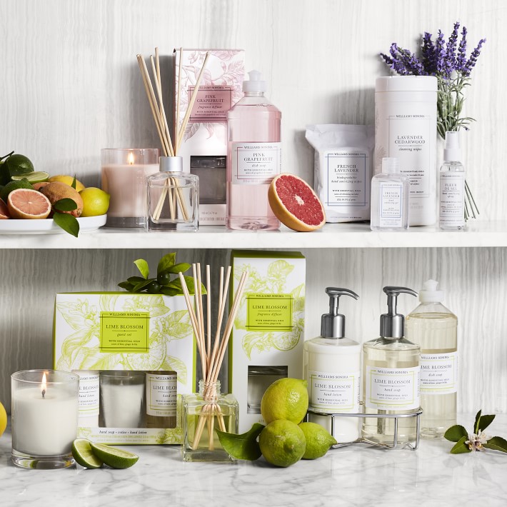 Williams Sonoma Pink Grapefruit Hand Soap & Dish Soap Classic 3Piece