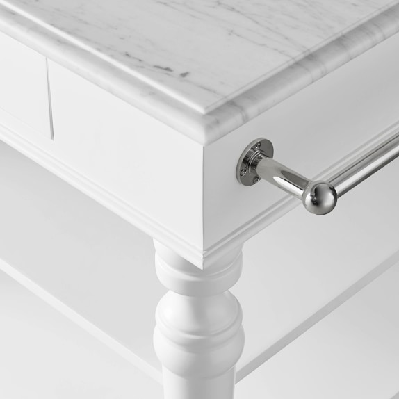 Larkspur MarbleTop Kitchen Island Williams Sonoma