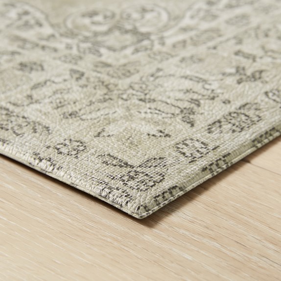 Williams Sonoma Faux Knotted Rug Comfort Mat, Gray Williams Sonoma