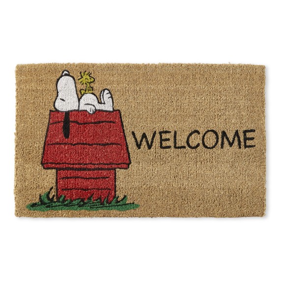 Williams Sonoma PEANUTS??? Snoopy Classic Coir Doormat Williams Sonoma