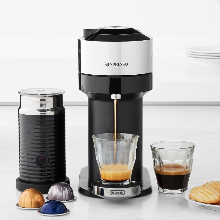 Nespresso Vertuo Next Deluxe with Aeroccino Single Serve Coffee Maker  Williams Sonoma