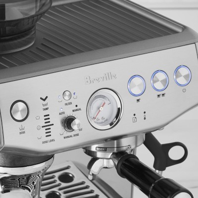 Breville Barista Express Impress Espresso Machine in Brushed Stainless ...