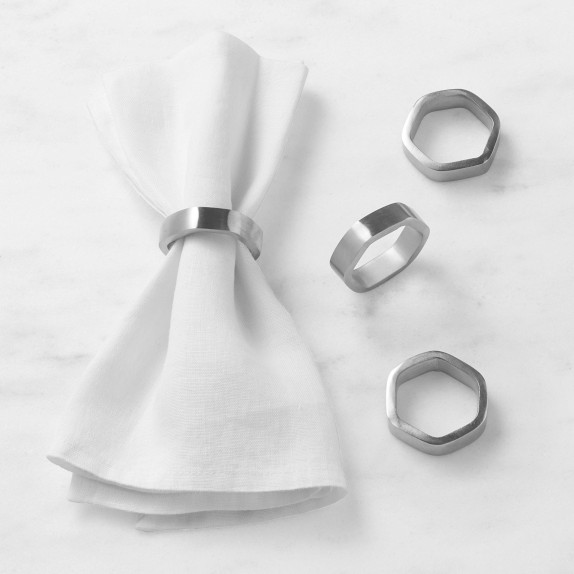 Gold Hexagon Napkin Ring Williams Sonoma