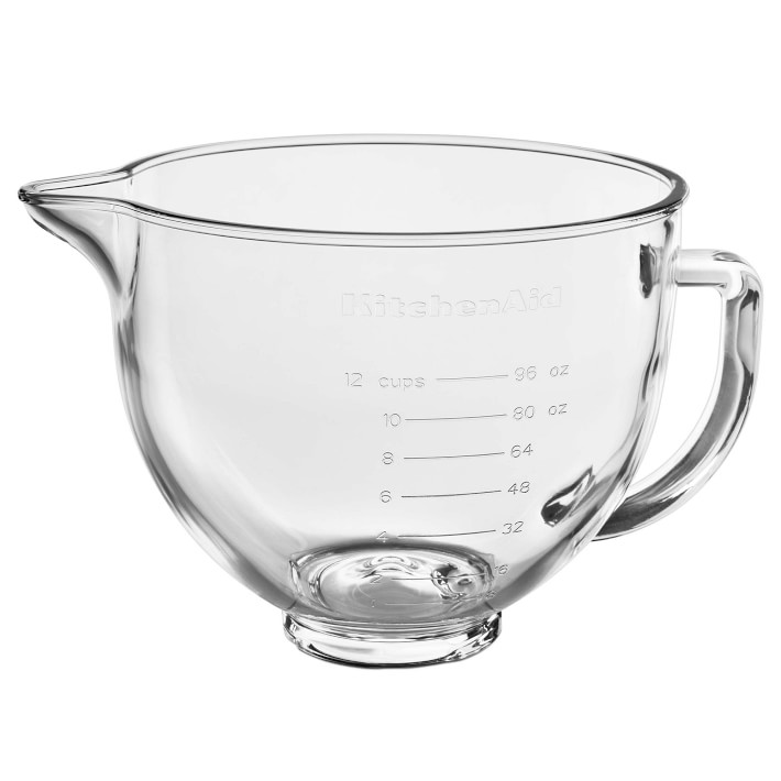 helt seriøst Generel Vælge KitchenAid®Stand Mixer Clear Glass Bowl Attachment, 5-Qt. | Williams Sonoma
