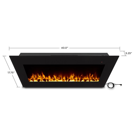 Faroe Wall Hung Electric Fire Place Williams Sonoma