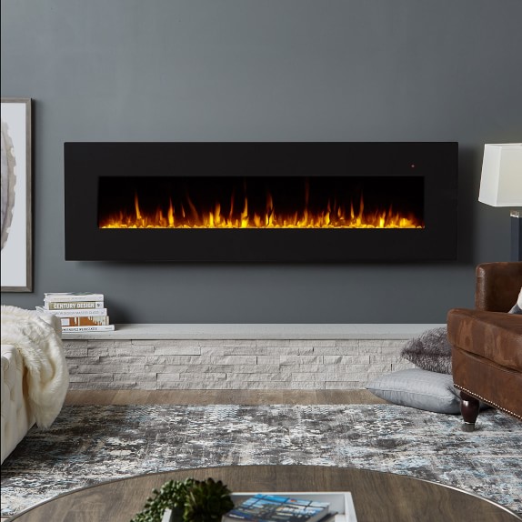 Faroe Wall Hung Electric Fire Place Williams Sonoma