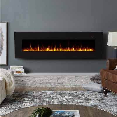 Faroe Wall Hung Electric Fire Place | Williams Sonoma