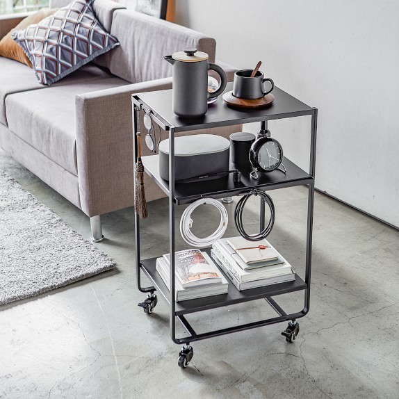 Yamazaki Home Tower Rolling Utility Cart Williams Sonoma