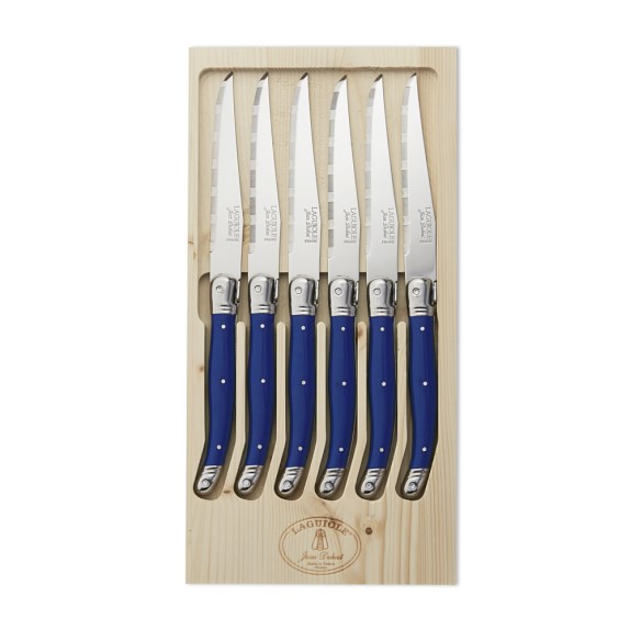 French Home Set of 4 Laguiole Neutral Tones Steak Knives